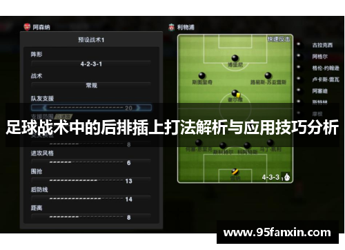 足球战术中的后排插上打法解析与应用技巧分析